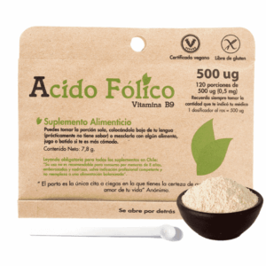 Acido folico 120 porciones 500ug (dulzura natural)