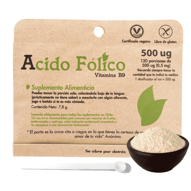Acido folico 120 porciones 500ug (dulzura natural)